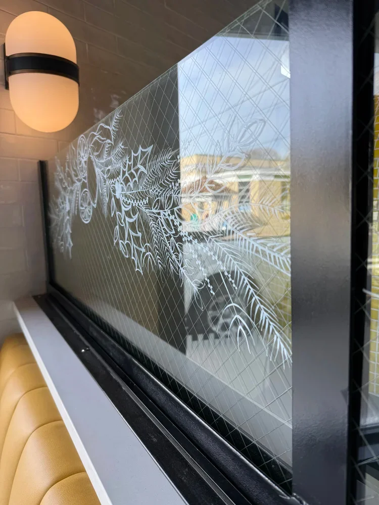 Hand-painted artwork from Kara Otis’s original collection